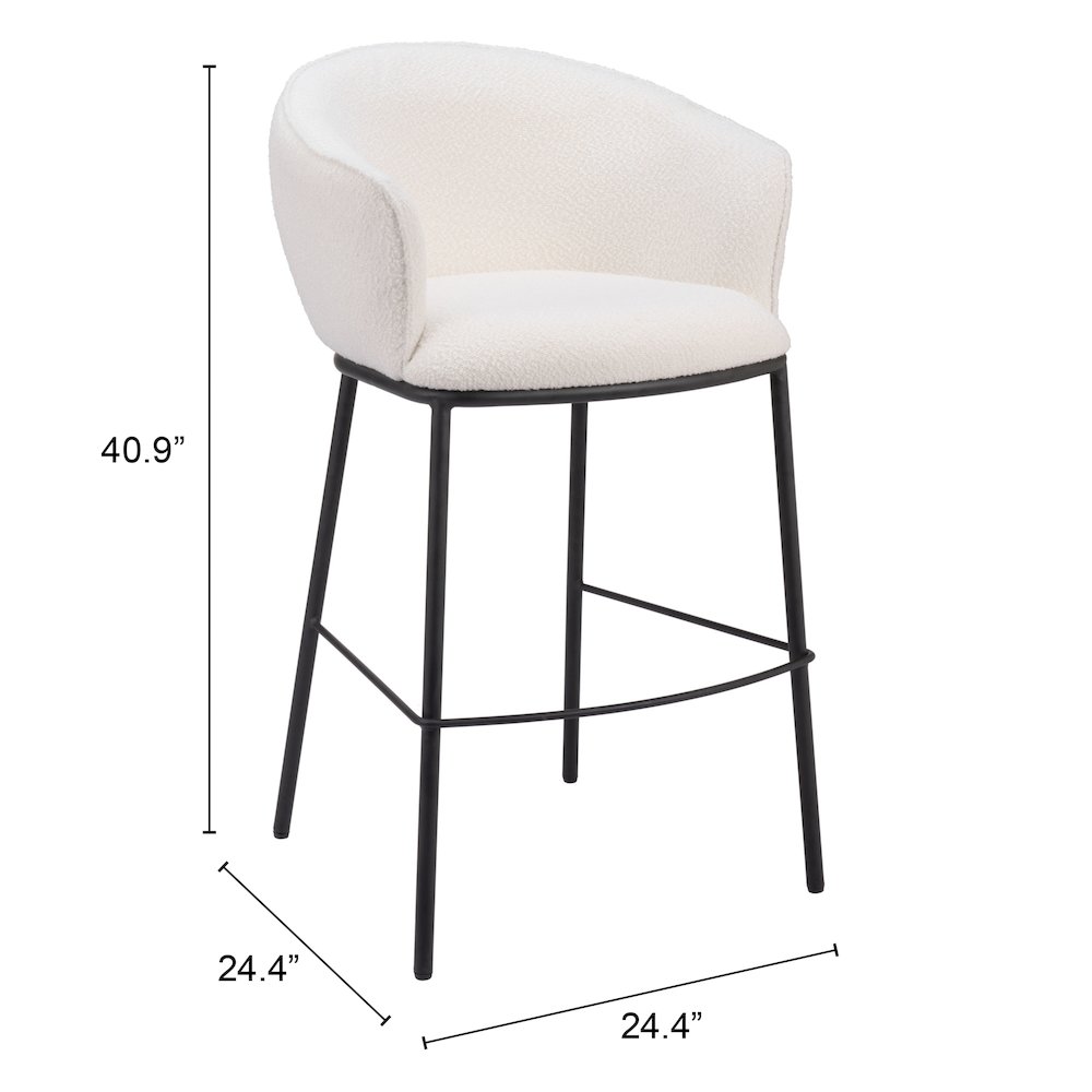 Essen Barstool Ivory. Picture 7