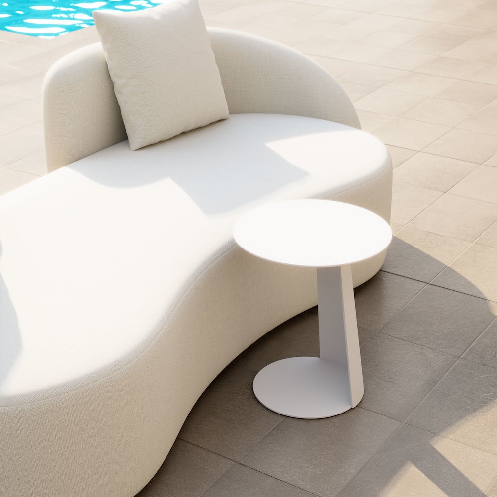 Sunny Isles Side Table White. Picture 9