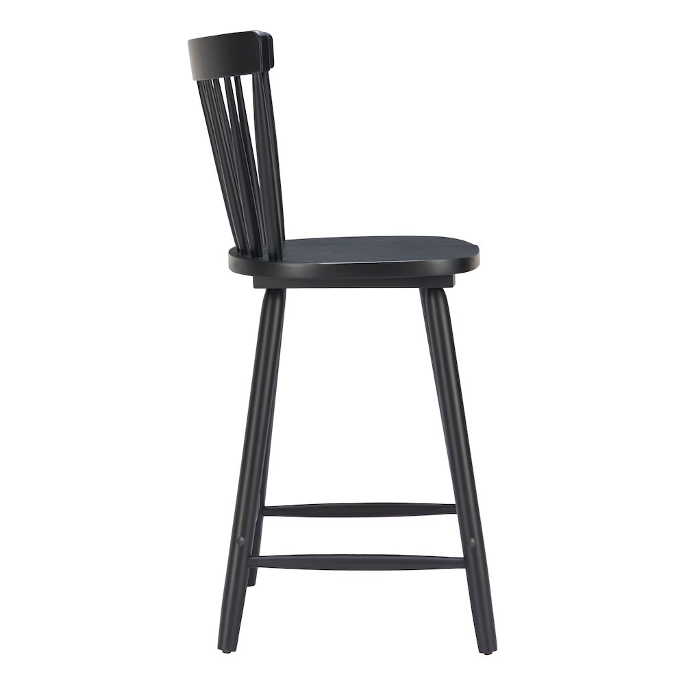 Tyce Counter Stool (Set of 2) Black. Picture 2