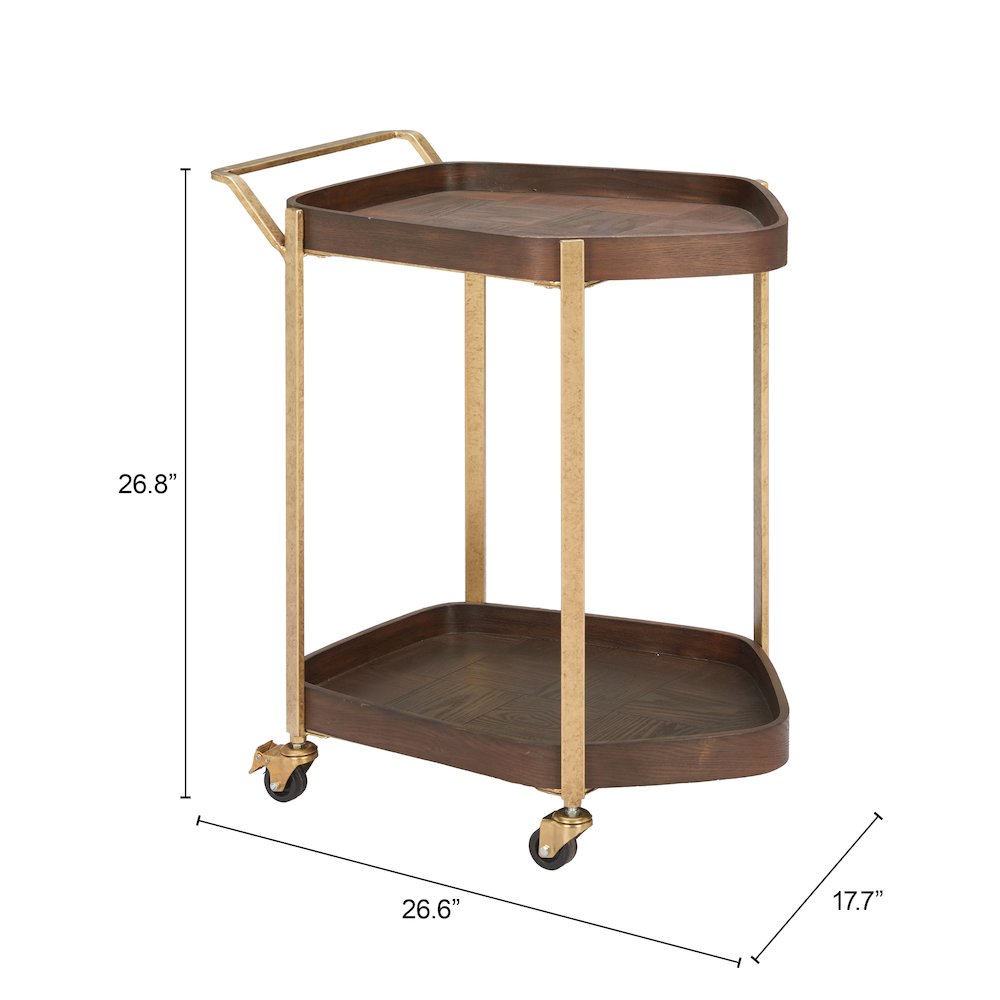 Stela Bar Cart Walnut. Picture 7