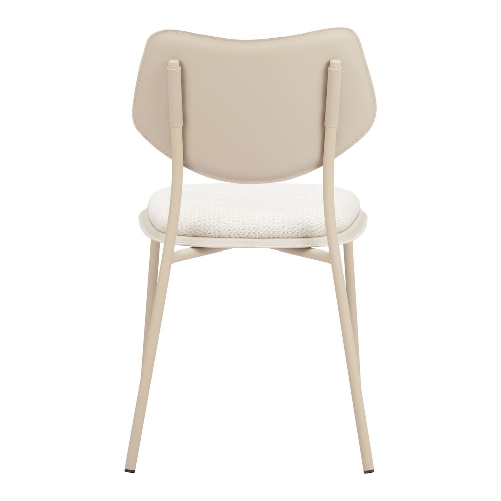 Zeal Dining Chair (Set of 4) Light Gray & Beige. Picture 4