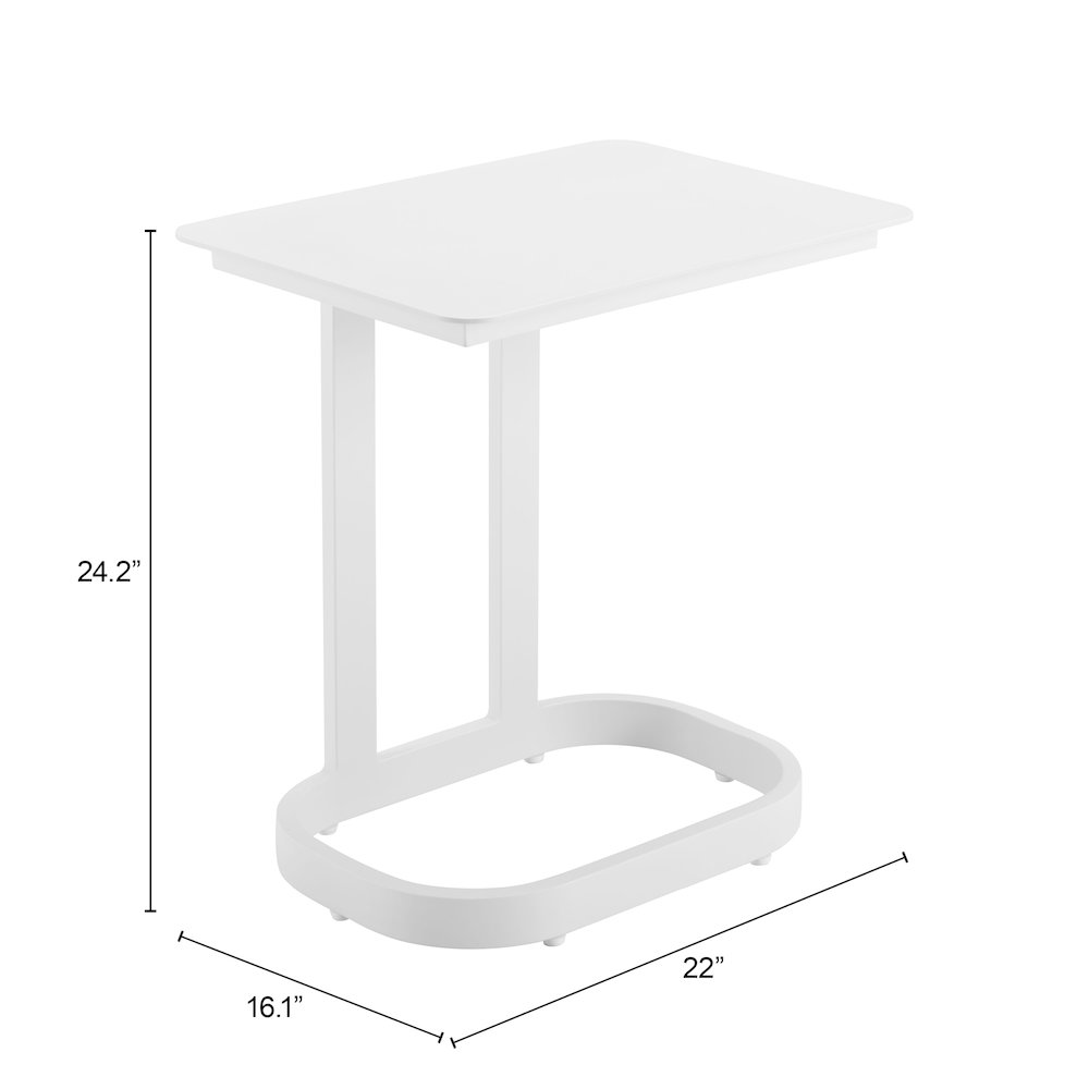 Friss End Table White. Picture 7
