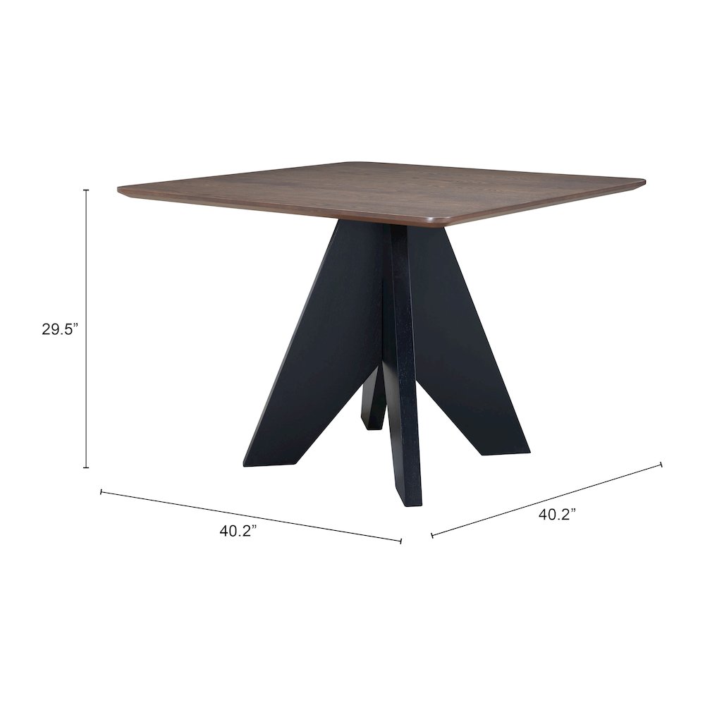 Lisse Square Dining Table Espresso. Picture 7