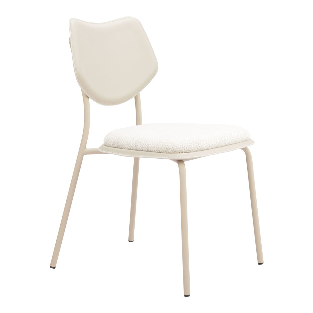 Zeal Dining Chair (Set of 4) Light Gray & Beige. Picture 1