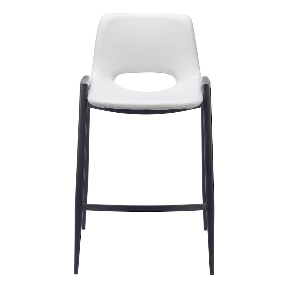 Desi Counter Stool (Set of 2) White. Picture 3