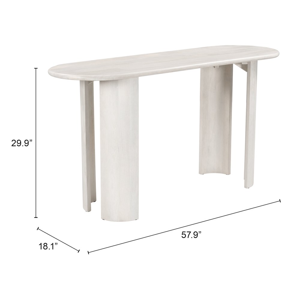 Risan Console Table Whitewashed. Picture 7