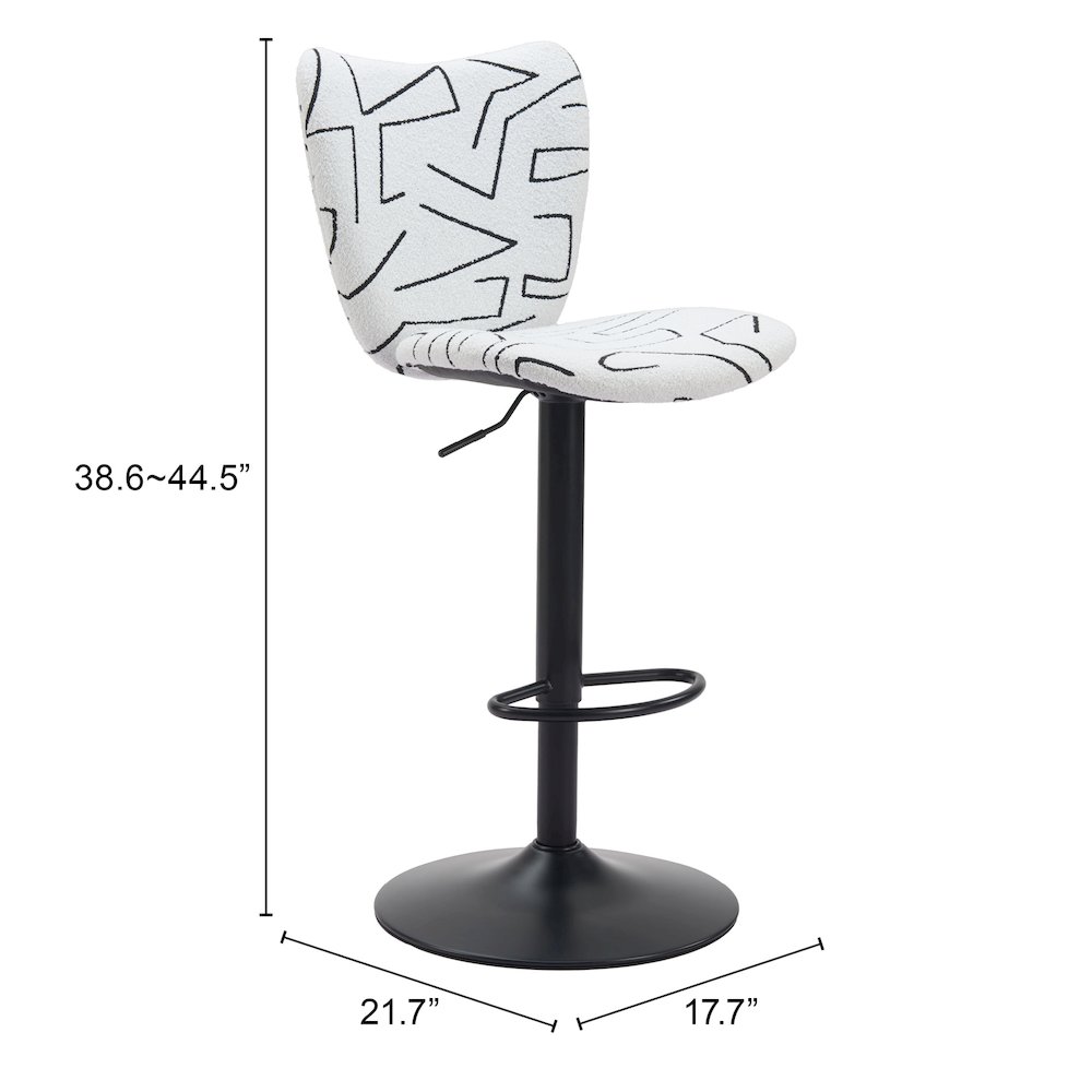 Elevate Barstool (Set of 2) White. Picture 7