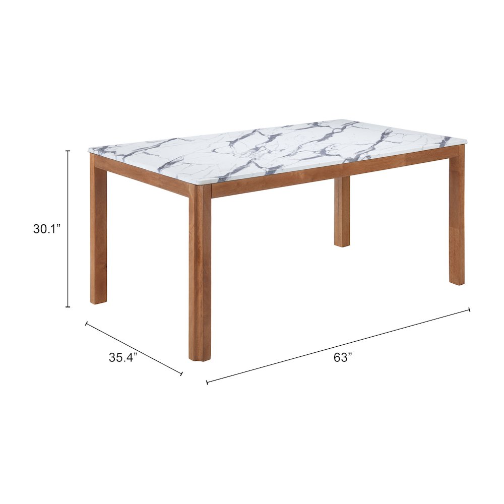 Jemy Dining Table White. Picture 7