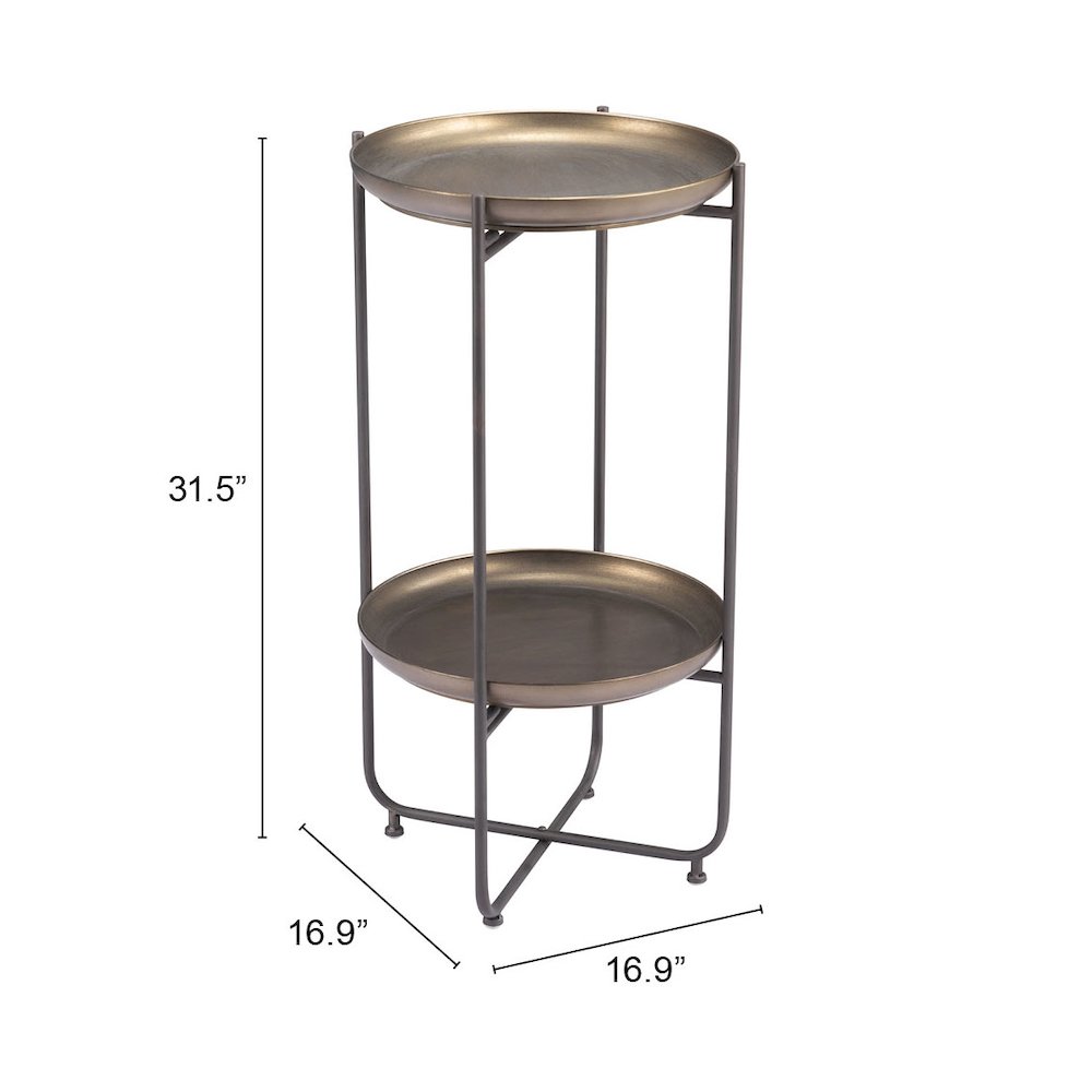 Bronson Accent Table Bronze. Picture 7