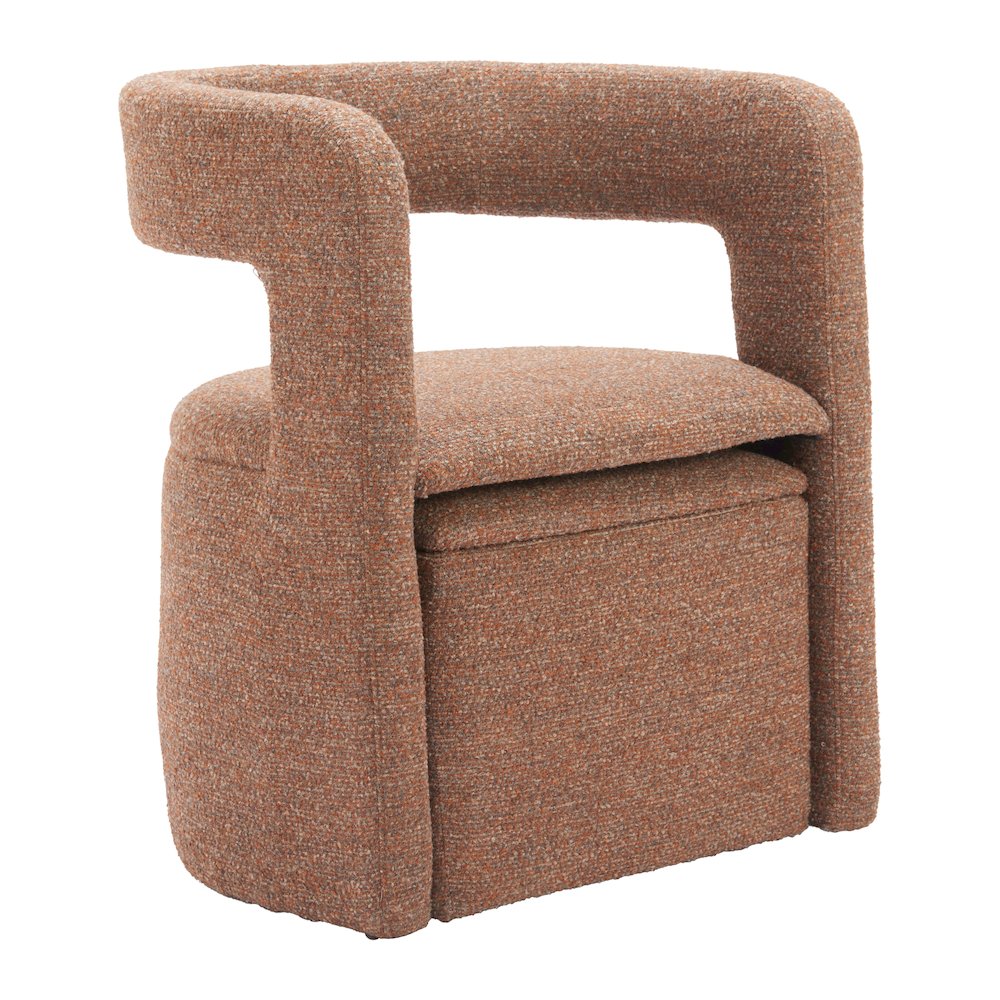 Atria Accent Chair & Ottoman Tawny Brown. Picture 10