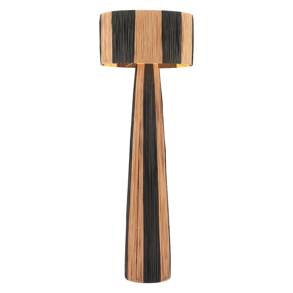 Gala Floor Lamp Black & Natural. Picture 1