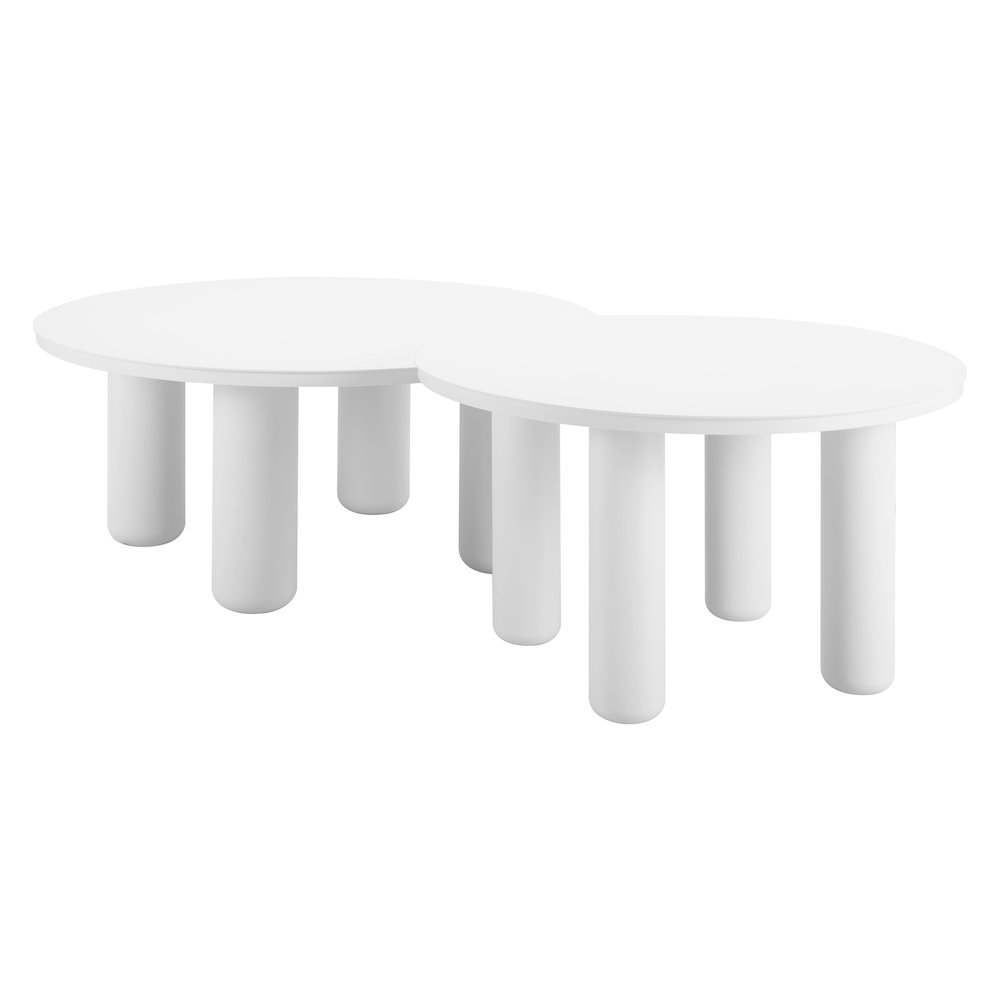 Ola Coffee Table Set (2-Piece) White. Picture 3