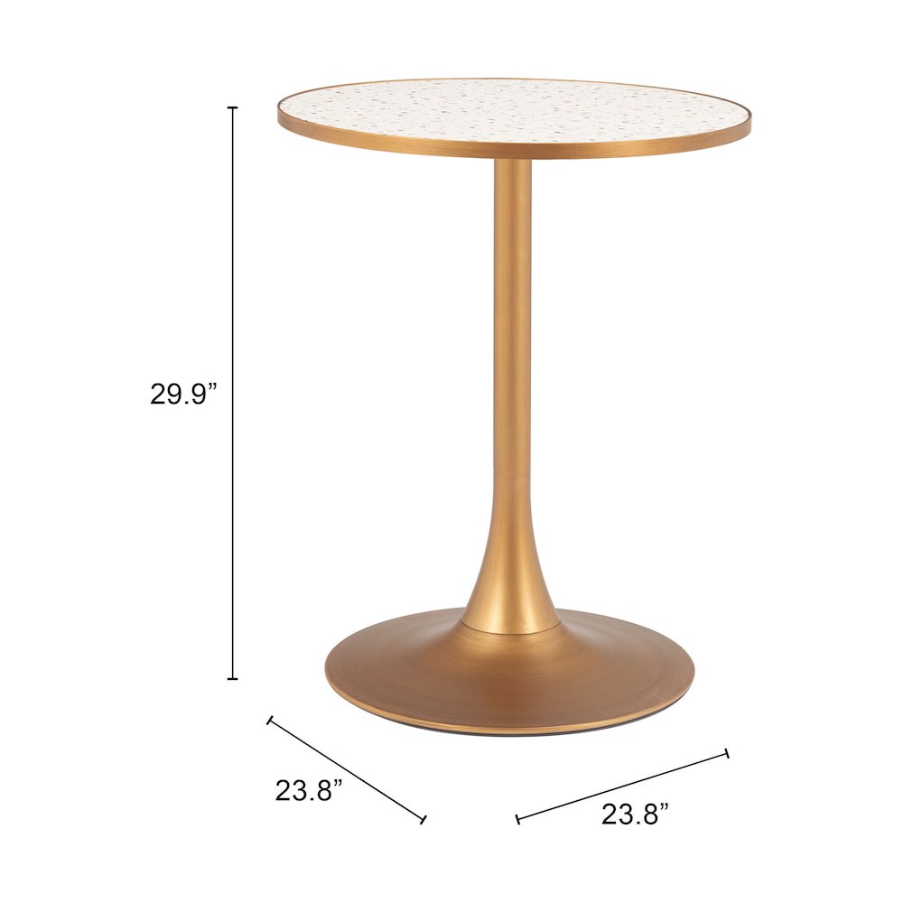 Bite Bistro Table Beige & Gold. Picture 7