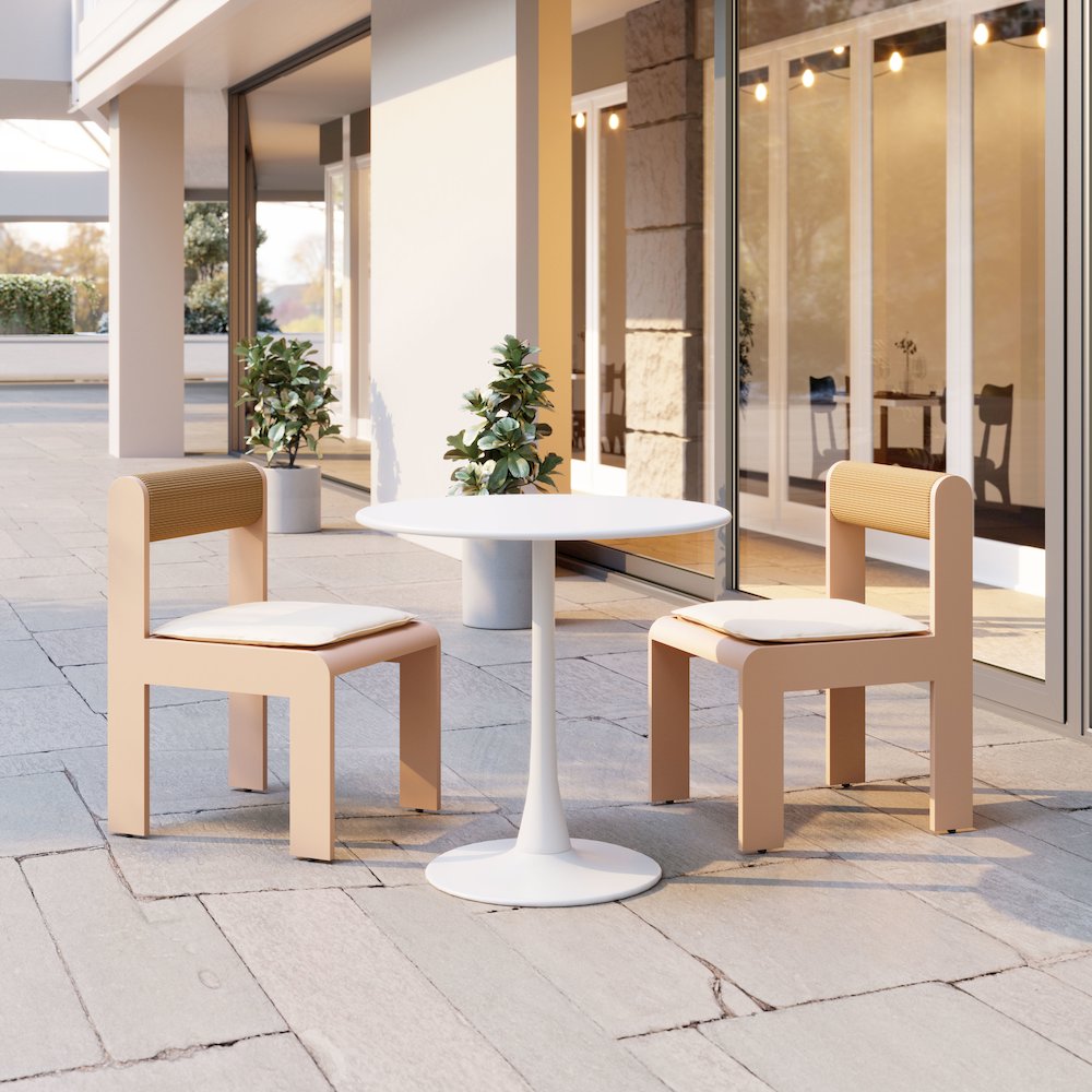 Island Dining Chair (Set of 2) White. Picture 9