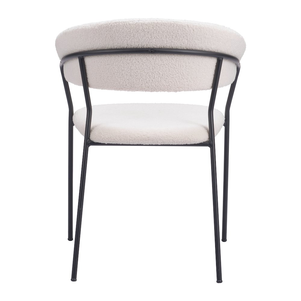 Josephine Dining Chair (Set of 2) Cream. Picture 4