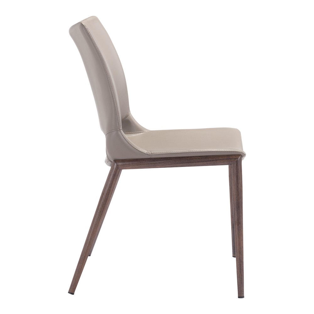 Ace Dining Chair (Set of 2) Brown & Walnut. Picture 2