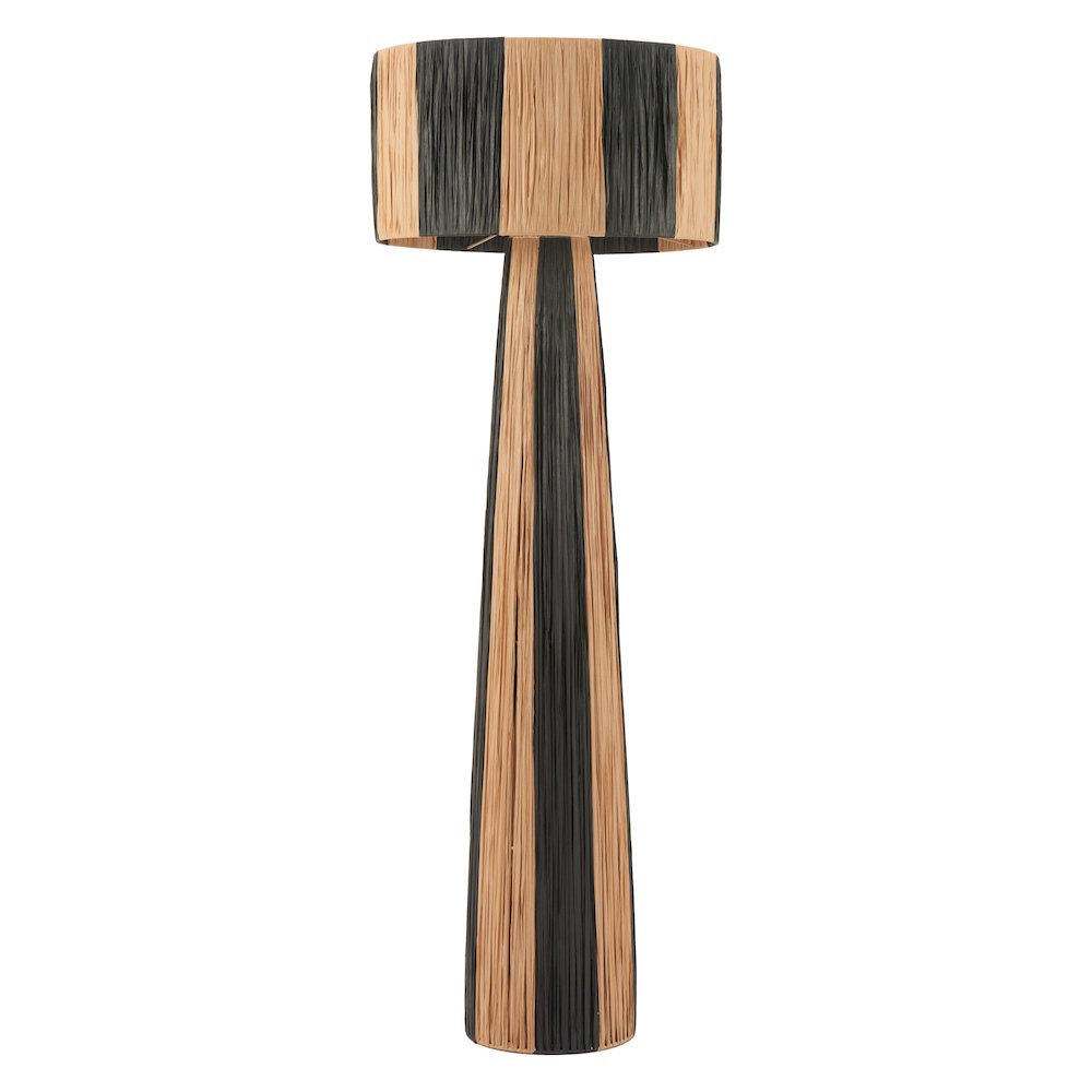 Gala Floor Lamp Black & Natural. Picture 2