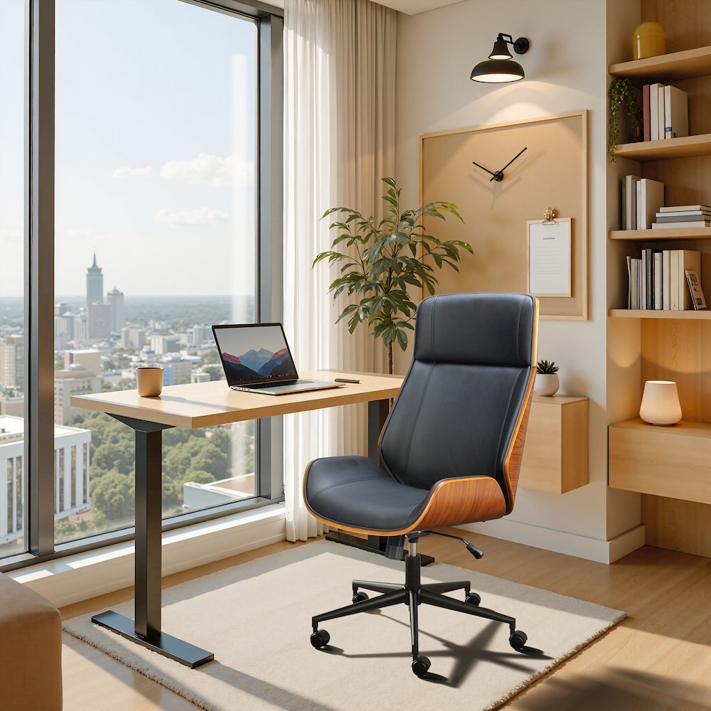 Flex High Back Office Chair Black. Picture 8