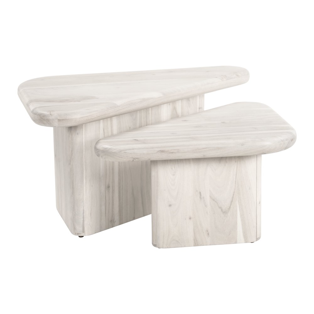 Navidic Coffee Table Set (2-Piece) Whitewashed. Picture 2