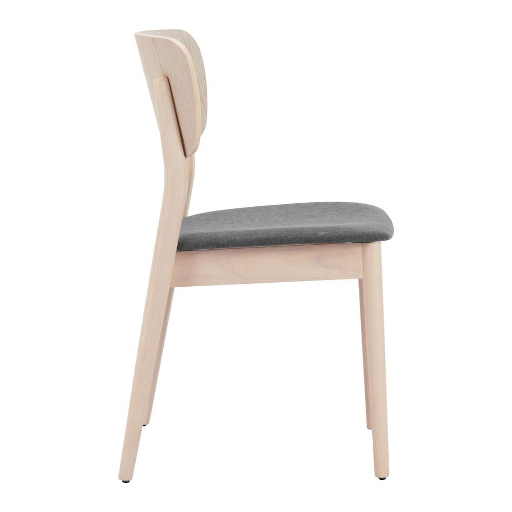 Kellua Dining Chair (Set of 2) Gray & Natural. Picture 2