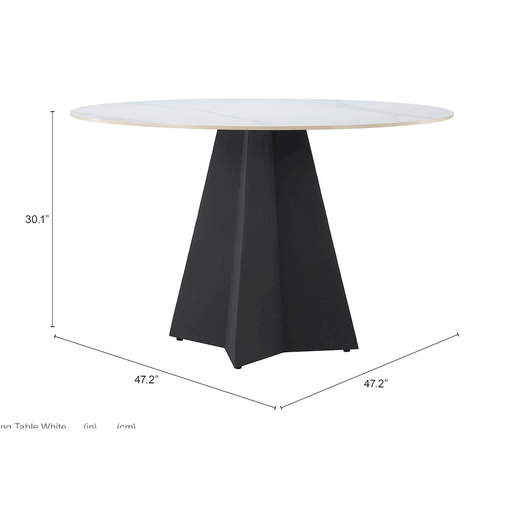 Izar Dining Table White. Picture 7