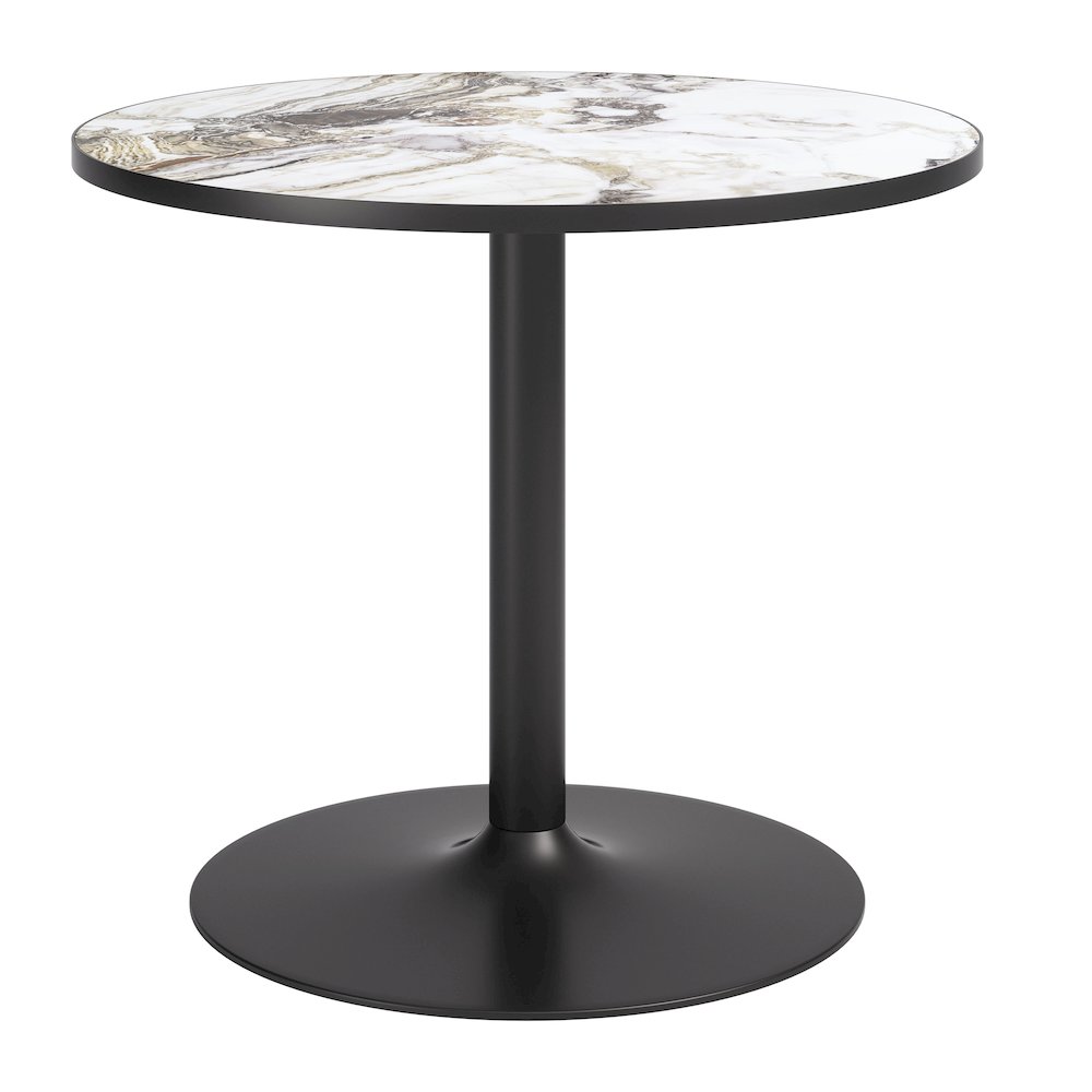 Batu Dining Table Gray & Black. Picture 1