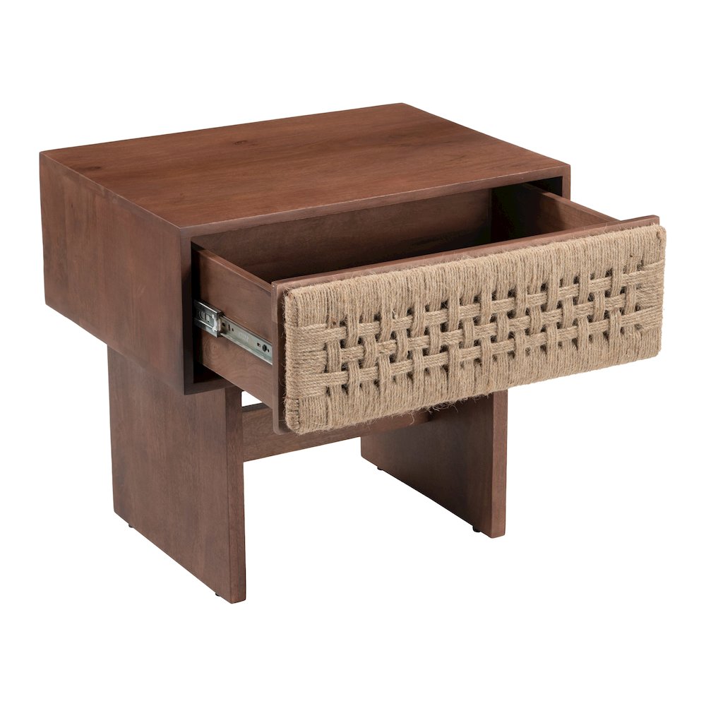 Amaria Nightstand Natural & Walnut. Picture 8