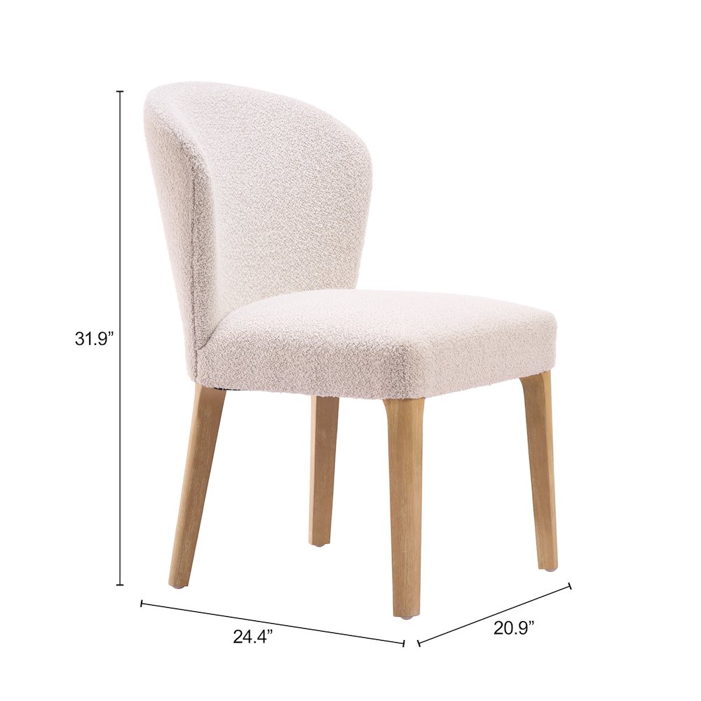 Mondstein Dining Chair (Set of 2) Ivory. Picture 9