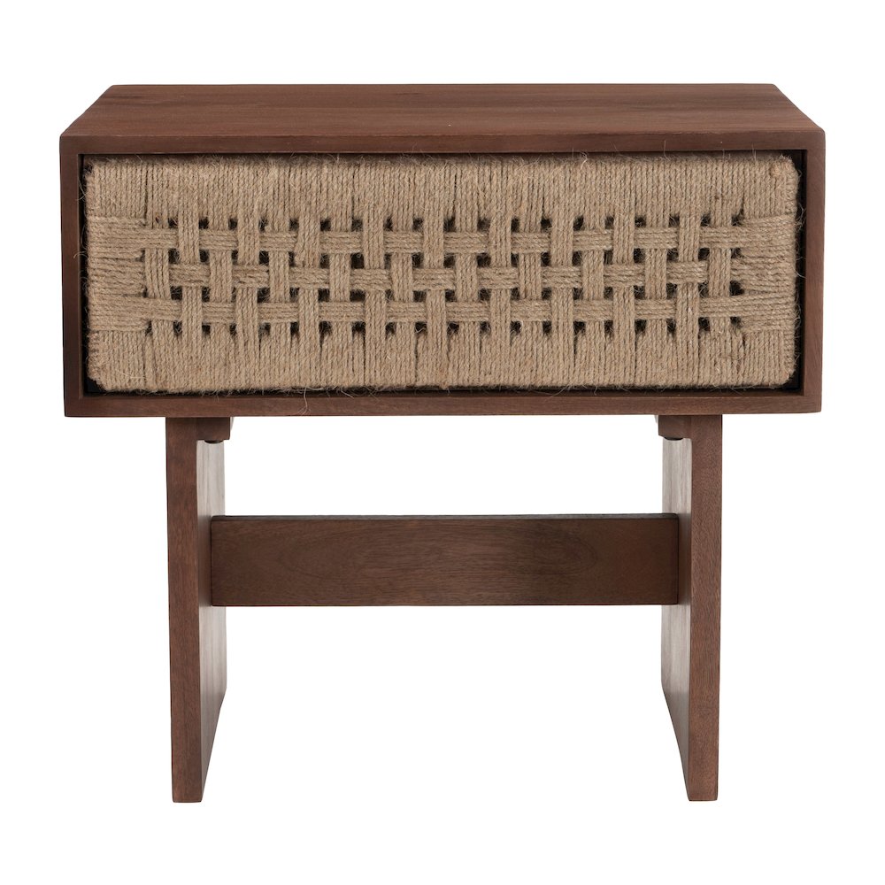 Amaria Nightstand Natural & Walnut. Picture 6