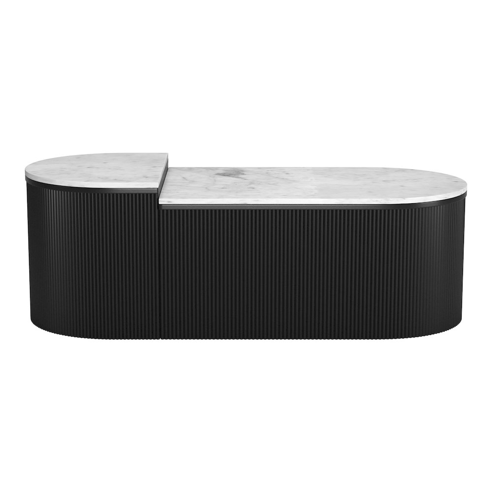 Ormara Coffee Table Set (2-Piece) White & Black. Picture 5