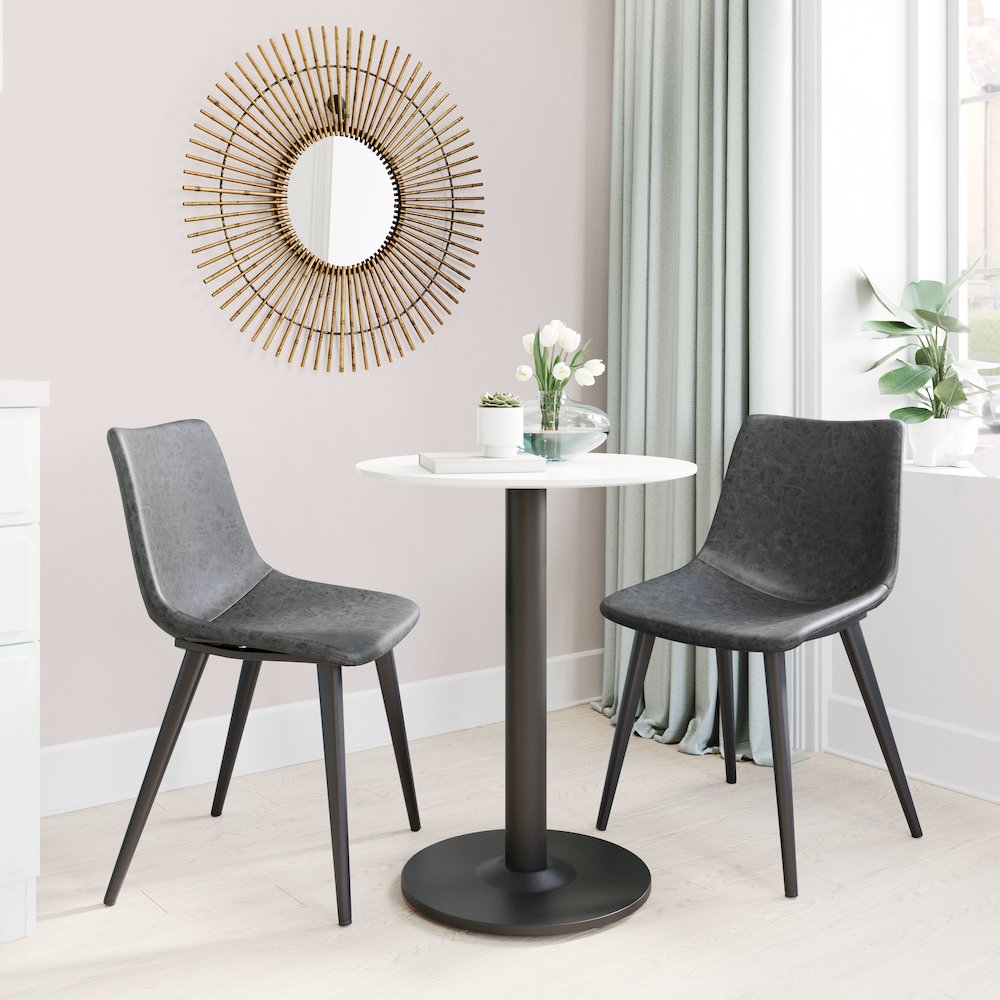 Daniel Dining Chair (Set of 2) Vintage Black. Picture 8