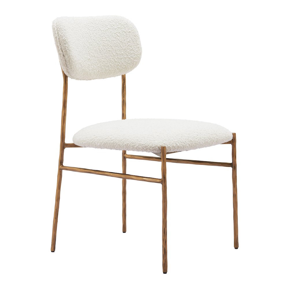 Sydhavnen Dining Chair Cream & Gold. Picture 1
