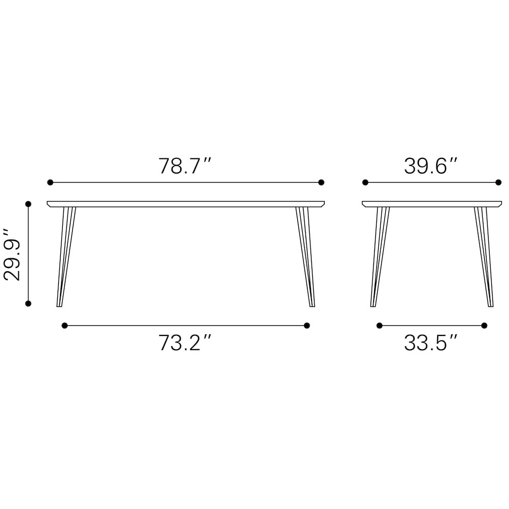 Perpignan Dining Table Brown. Picture 9