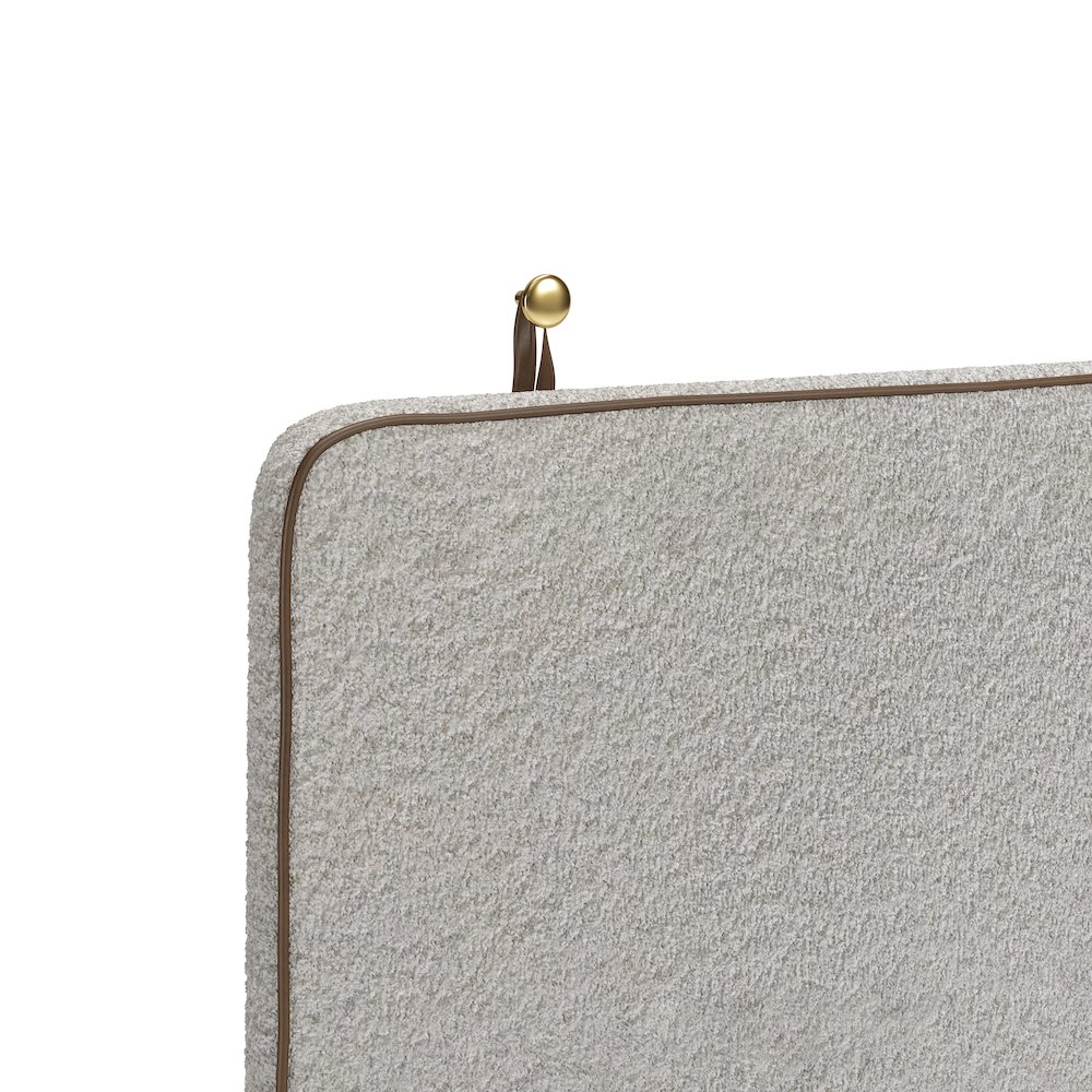 Bela Floating Queen Headboard Ivory. Picture 9
