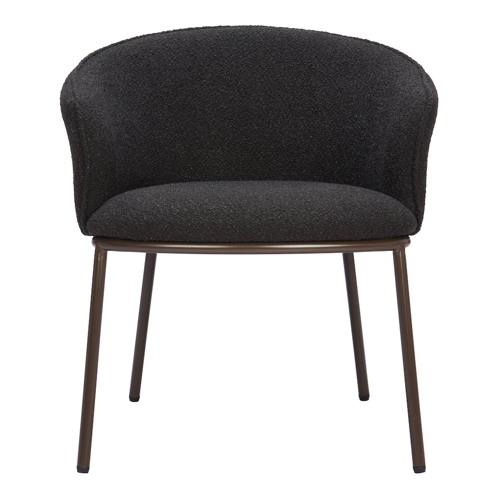 Essen Dining Chair Black & Bronze. Picture 3