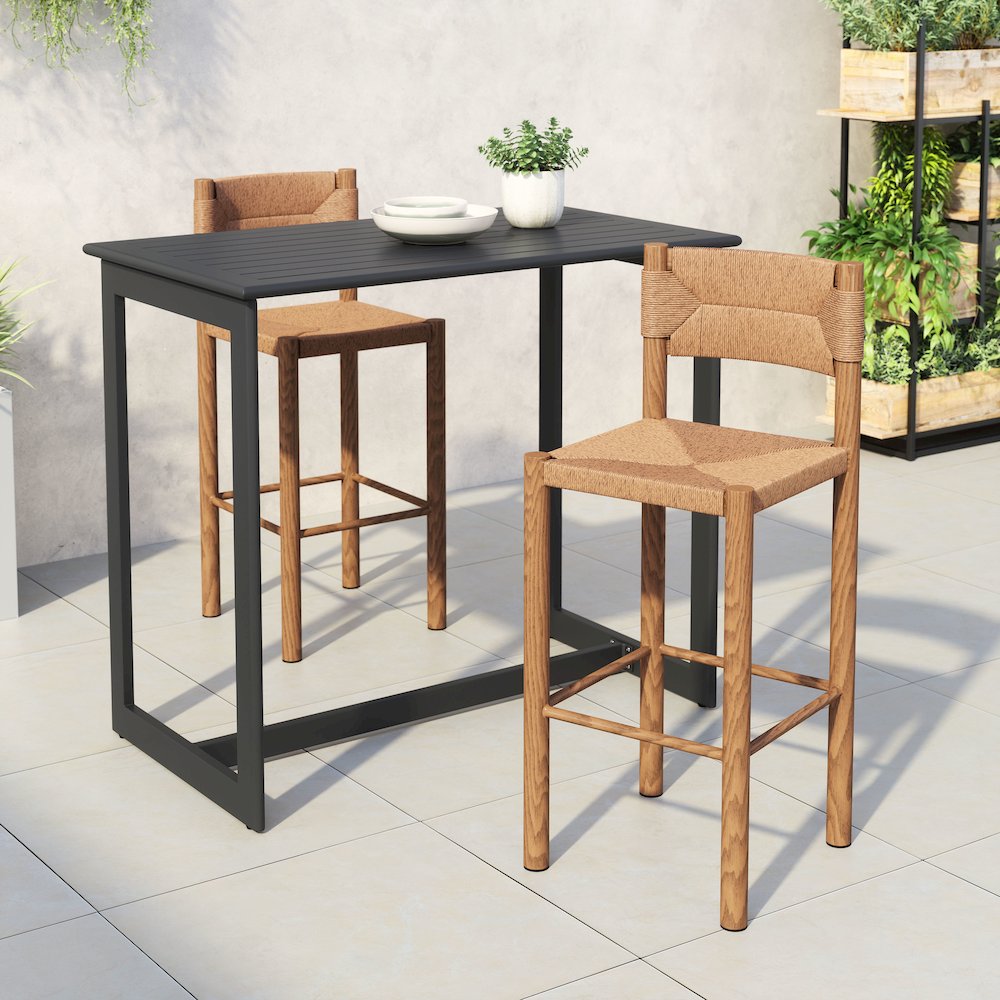 Iska Barstool (Set of 2) Natural. Picture 9
