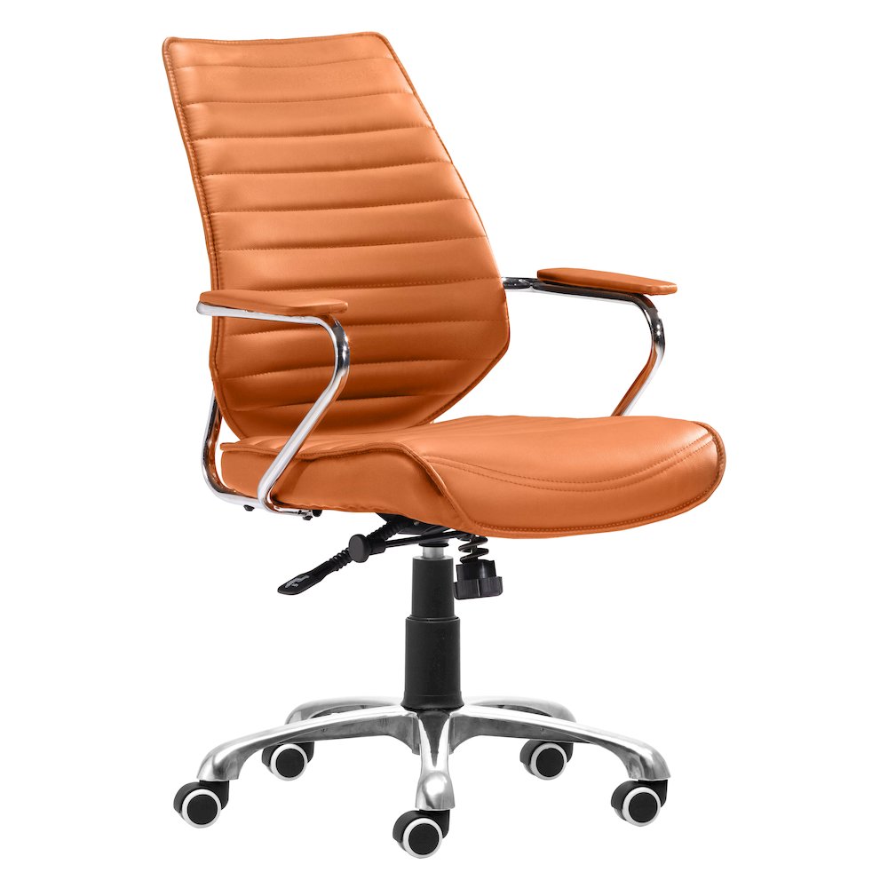 Enterprise Low Back Office Chair Terracotta. Picture 1