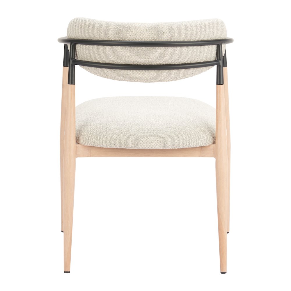 Equinox Dining Chair Oyster Gray & Natural. Picture 4