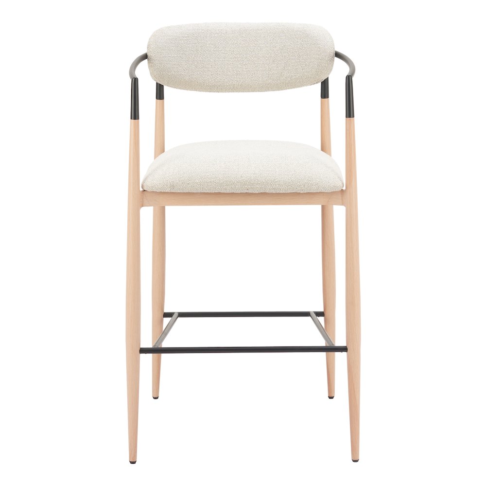 Equinox Barstool Oyster Gray & Natural. Picture 3