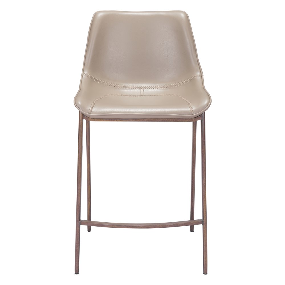 Magnus Counter Stool (Set of 2) Brown & Walnut. Picture 3
