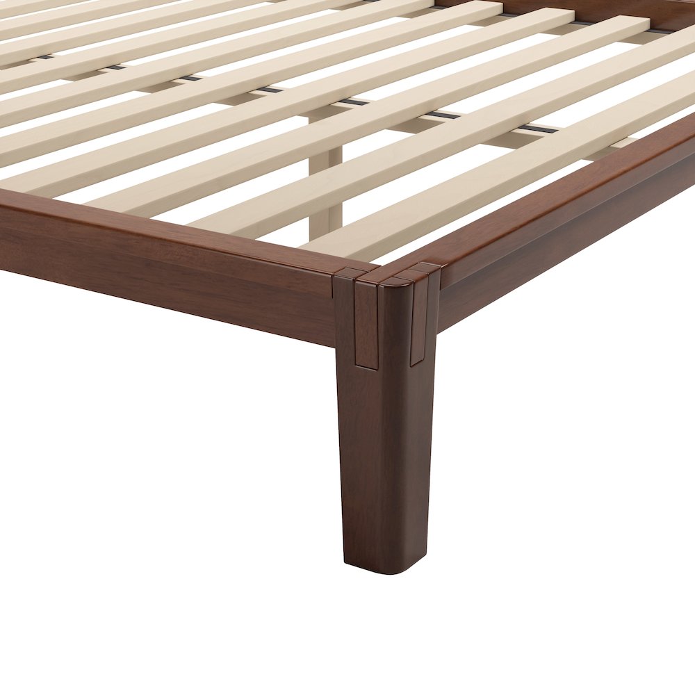 Luum Queen Platform Bed Frame Walnut. Picture 7