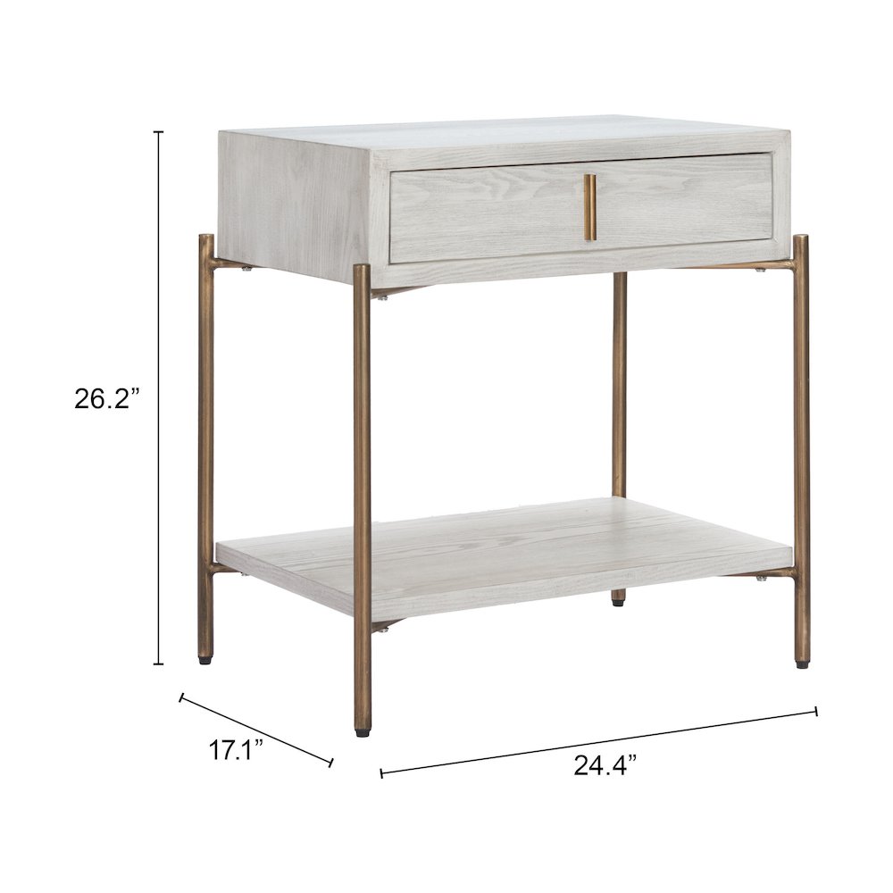 Yoru Side Table Oak White. Picture 10