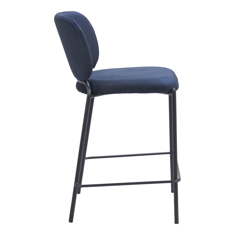 Plat Counter Stool (Set of 2) Blue. Picture 2