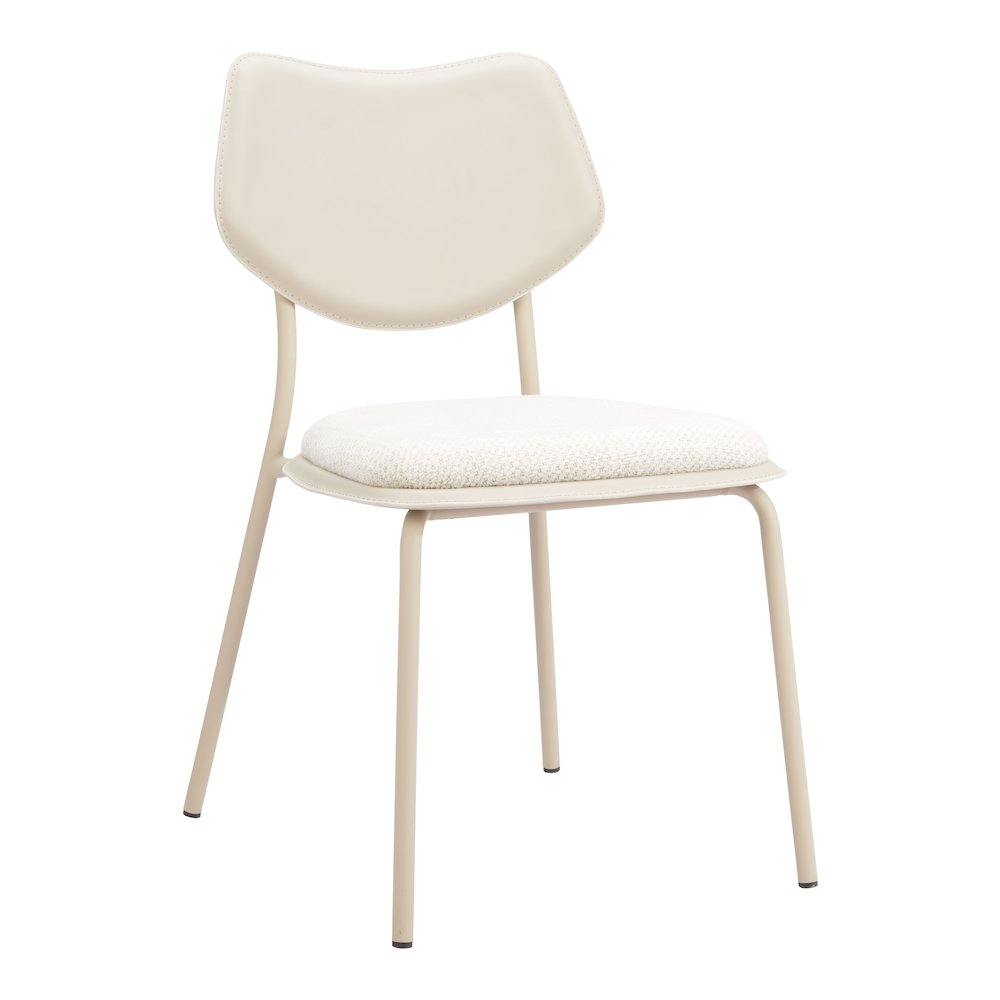 Zeal Dining Chair (Set of 4) Light Gray & Beige. Picture 11