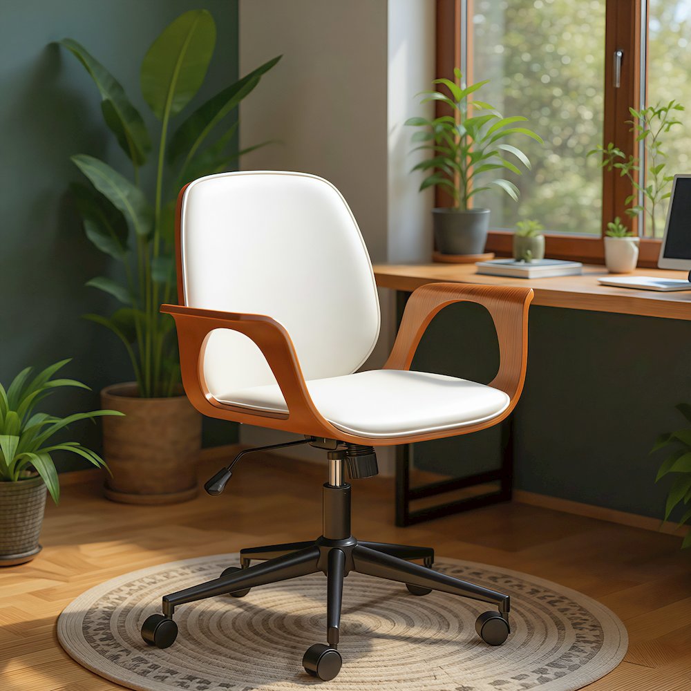 Ali Office Chair White. Picture 8
