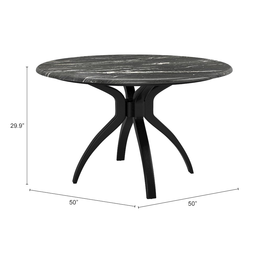 Sumay Dining Table Black. Picture 7