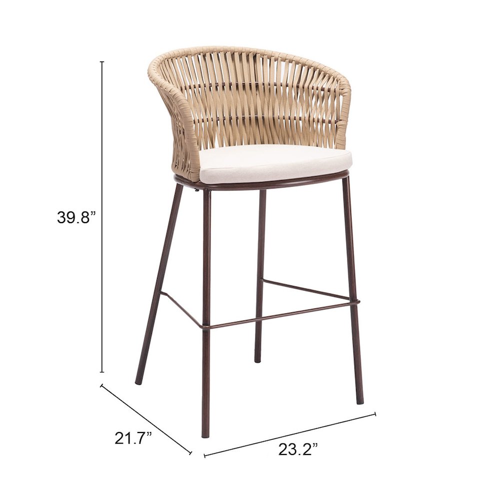 Freycinet Barstool (Set of 2) Natural. Picture 7