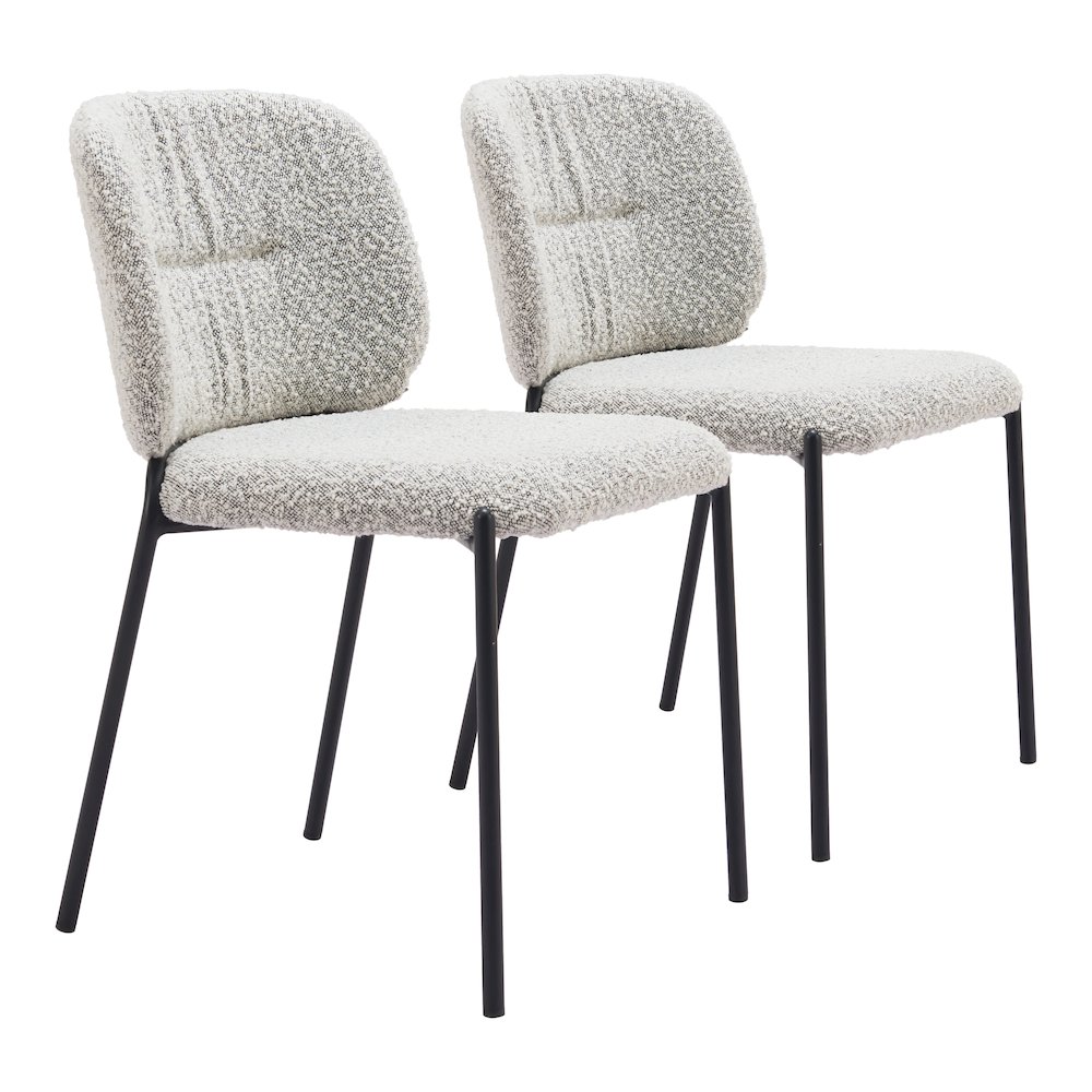 Plat Dining Chair (Set of 2) Gray. Picture 6
