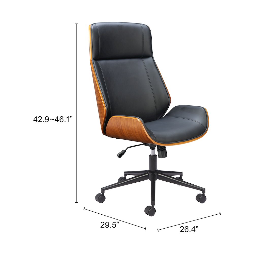 Flex High Back Office Chair Black. Picture 7