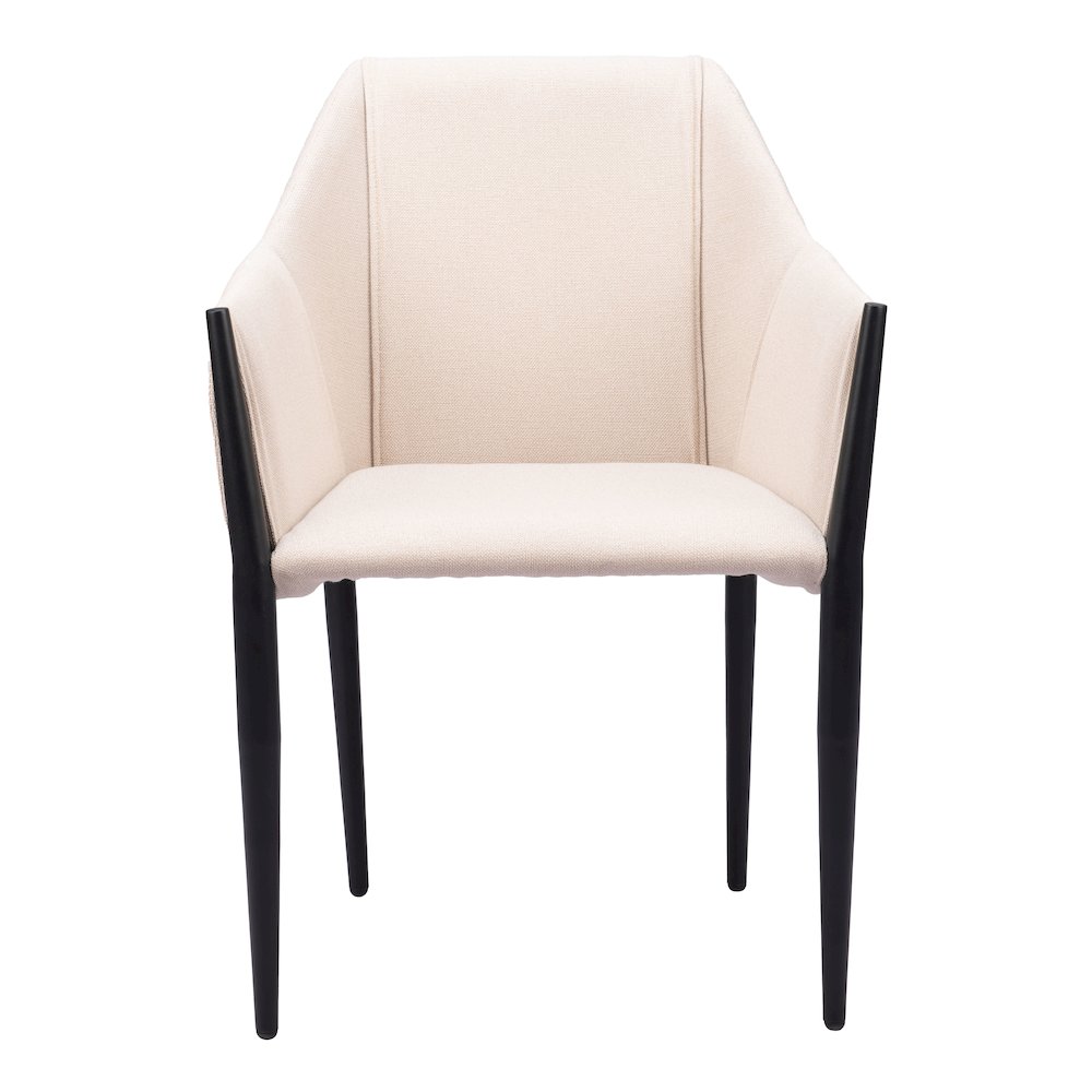 Andover Dining Chair (Set of 2) Beige. Picture 3